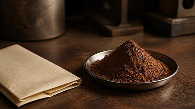 Reading fat content and pH on a natural cocoa powder COA