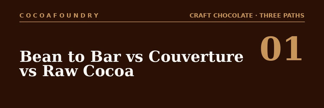 Bean to Bar vs. Couverture to Bar: Two Approaches to Craft Chocolate