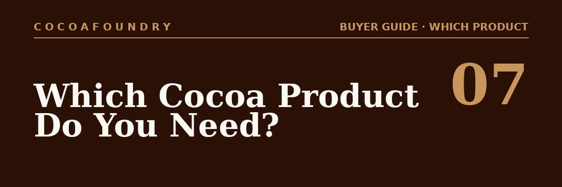 Which CocoaFoundry Product Is Right for You