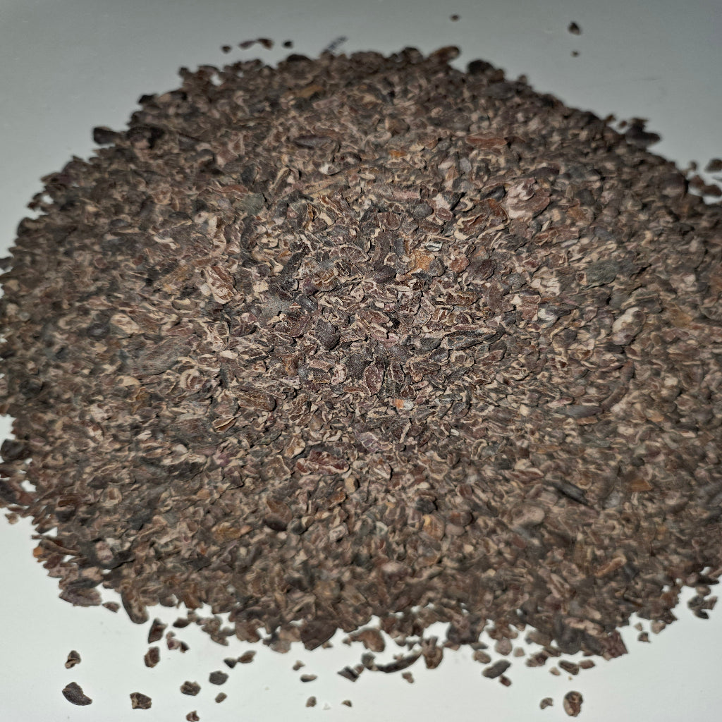 Single-origin Ghana cocoa nibs, sun-dried and winnowed