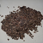 Close-up of single-origin Ghana cocoa nibs