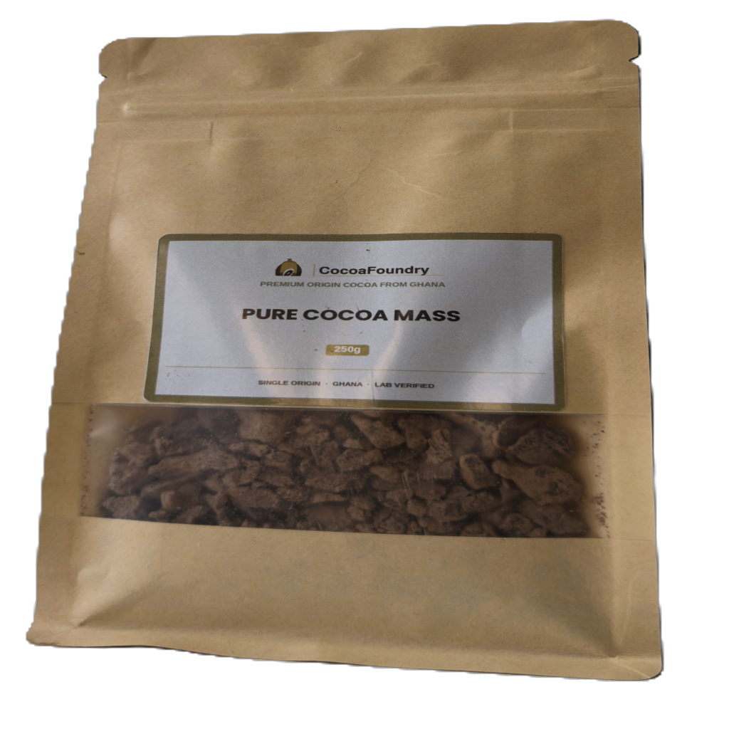 Single-origin Ghana cocoa mass / cocoa liquor block